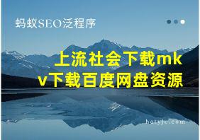 上流社会下载mkv下载百度网盘资源