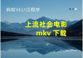 上流社会电影 mkv 下载