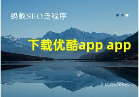 下载优酷app app