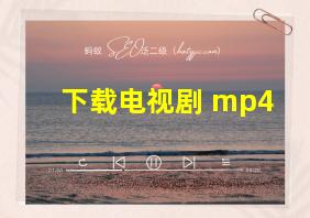 下载电视剧 mp4