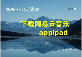 下载网易云音乐appipad