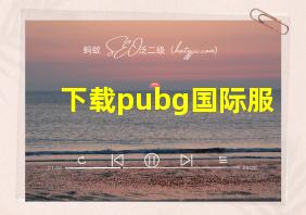 下载pubg国际服