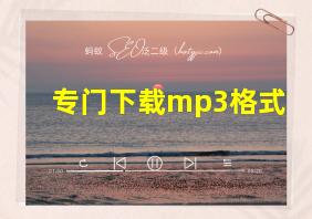 专门下载mp3格式