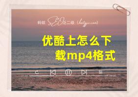 优酷上怎么下载mp4格式