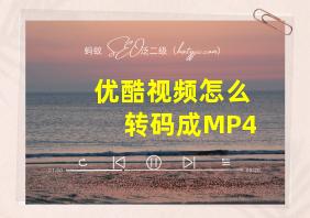 优酷视频怎么转码成MP4