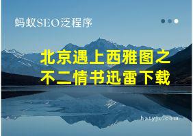 北京遇上西雅图之不二情书迅雷下载