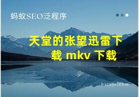 天堂的张望迅雷下载 mkv 下载