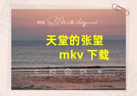 天堂的张望 mkv 下载