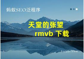 天堂的张望 rmvb 下载