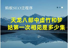 天龙八部中虚竹和梦姑第一次相见是多少集