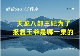 天龙八部王妃为了报复王爷是哪一集的