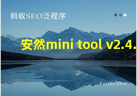 安然mini tool v2.4.0