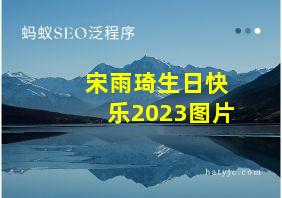 宋雨琦生日快乐2023图片