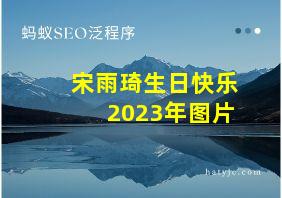 宋雨琦生日快乐2023年图片