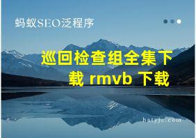 巡回检查组全集下载 rmvb 下载