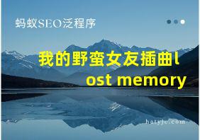 我的野蛮女友插曲lost memory