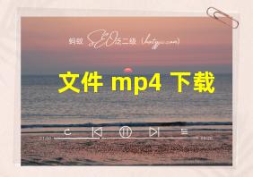 文件 mp4 下载