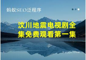 汶川地震电视剧全集免费观看第一集