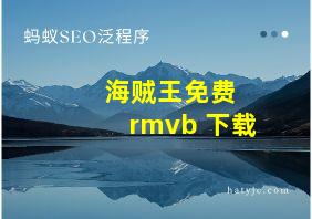 海贼王免费 rmvb 下载