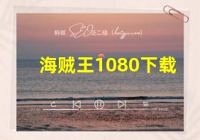 海贼王1080下载