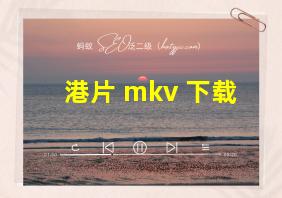 港片 mkv 下载