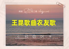 王昆歌曲农友歌