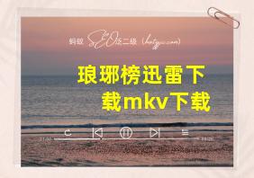 琅琊榜迅雷下载mkv下载