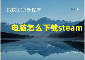 电脑怎么下载steam