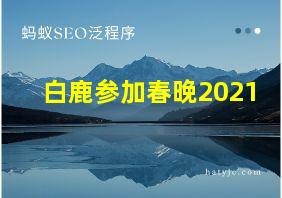 白鹿参加春晚2021