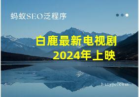 白鹿最新电视剧2024年上映