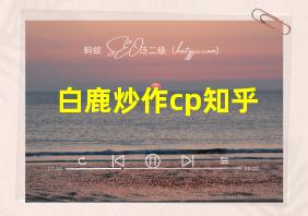 白鹿炒作cp知乎