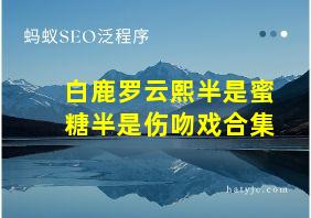 白鹿罗云熙半是蜜糖半是伤吻戏合集