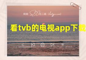 看tvb的电视app下载