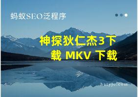 神探狄仁杰3下载 MKV 下载