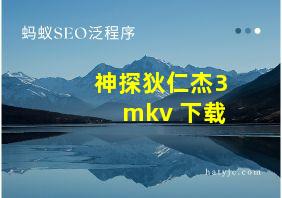 神探狄仁杰3 mkv 下载