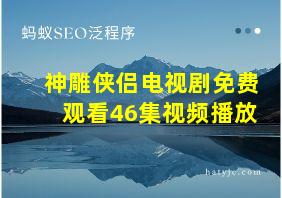 神雕侠侣电视剧免费观看46集视频播放