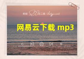 网易云下载 mp3