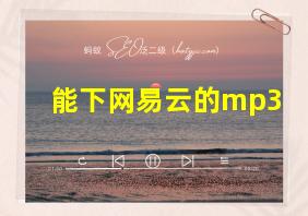 能下网易云的mp3