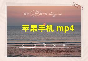 苹果手机 mp4