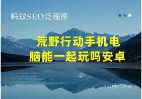 荒野行动手机电脑能一起玩吗安卓