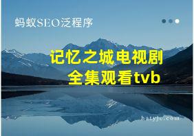 记忆之城电视剧全集观看tvb