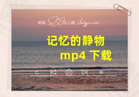 记忆的静物 mp4 下载