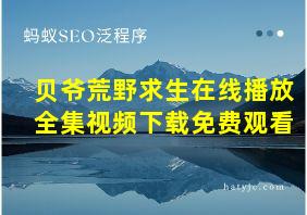 贝爷荒野求生在线播放全集视频下载免费观看