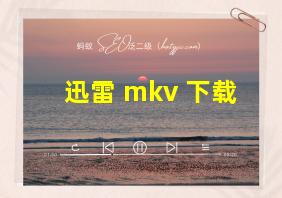 迅雷 mkv 下载