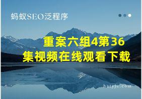 重案六组4第36集视频在线观看下载