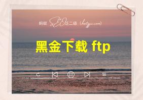 黑金下载 ftp