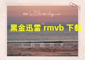 黑金迅雷 rmvb 下载