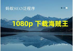 1080p 下载海贼王