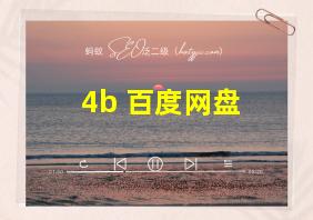 4b 百度网盘