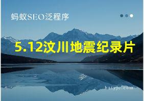 5.12汶川地震纪录片